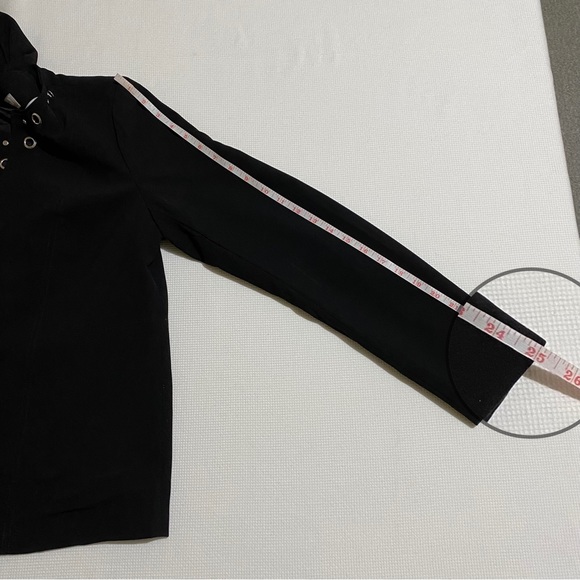 Laura Women Black Blazer Suit Dress Jacket Size 8 - Picture 12 of 14